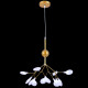 Подвесная люстра Natali Kovaltseva GRACE 75124/8С GOLD SATIN