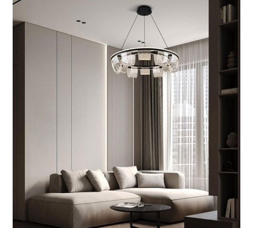 Подвесная люстра LED4U L7706-800 BK Подвесная люстра LED4U L7706-800 BK