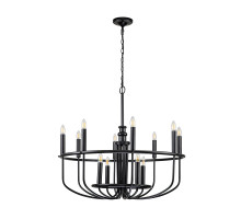 Подвесная люстра Kichler KL-CAPITOL-HILL12-BLK