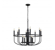 Подвесная люстра Kichler KL-CAPITOL-HILL12-BLK