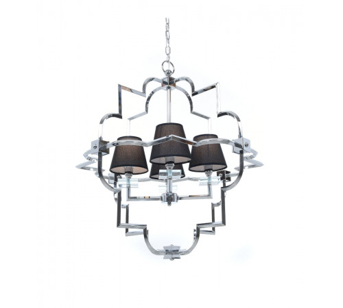 Подвесная люстра Lumina Deco Baltimore LDP 8020-4 CHR+BK Подвесная люстра Lumina Deco Baltimore LDP 8020-4 CHR+BK