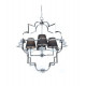 Подвесная люстра Lumina Deco Baltimore LDP 8020-4 CHR+BK