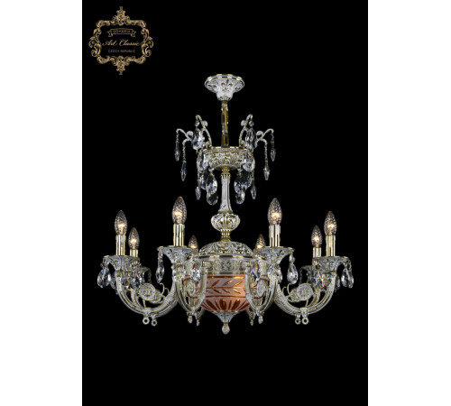 Подвесная люстра Art Classic 31.12.8.KR175SP.250IT.GW.Sp.Amber.White.1D
