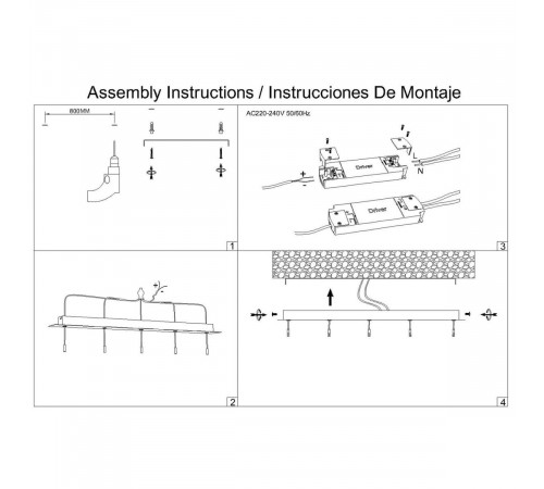 Подвесная люстра Mantra Arrecife 9385+9220 (5L)