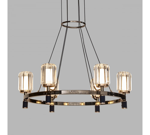 Подвесная люстра Delight Collection P0738-6A gold/pearl black