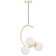 Подвесная люстра Lumina Deco Bonio LDP 7031-3 F.GD