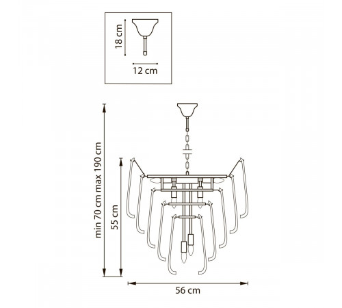 Подвесная люстра Lightstar Retro II 799102