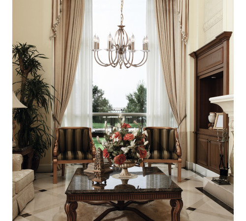 Подвесная люстра Elstead Lighting AG8-AGED-BRASS