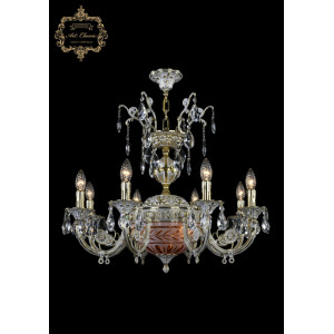 Подвесная люстра Art Classic 31.22.8.KR175SP.250IT.GW.Sp.Amber.White.1D