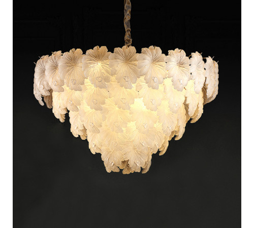 Подвесная люстра Delight Collection Crystal leaf 6302P/D800 gold/white Подвесная люстра Delight Collection Crystal leaf 6302P/D800 gold/white