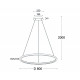 Подвесная люстра Italline IT013-6028 white 3000K