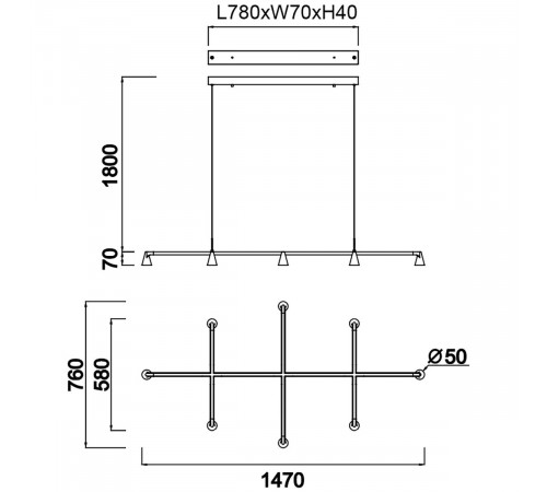 Подвесная люстра Mantra Africa 9408