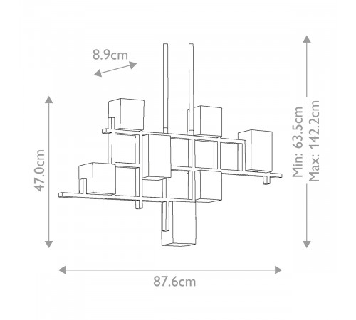 Подвесная люстра Kichler City Lights KL-CITY-LIGHTS7B Подвесная люстра Kichler City Lights KL-CITY-LIGHTS7B
