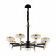 Подвесная люстра Arte Milano Ferrara 273059/8 BK/GD