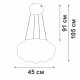 Подвесная люстра Vitaluce V2112DT-0/1S