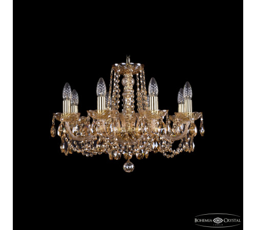 Подвесная люстра Bohemia Ivele Crystal 1402/8/195 G M721 Подвесная люстра Bohemia Ivele Crystal 1402/8/195 G M721