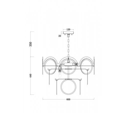 Подвесная люстра Freya Tea FR5146PL-07G