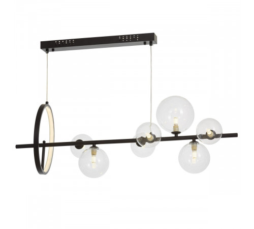 Подвесная люстра Lumina Deco LDP 7033-7 BK+CL Подвесная люстра Lumina Deco LDP 7033-7 BK+CL