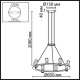 Подвесная люстра Odeon Light Hightech Defance 7144/55L