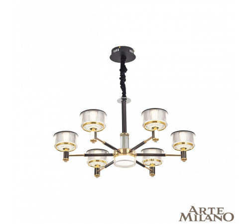 Подвесная люстра Arte Milano Neapolis 276210/6 BK/GD
