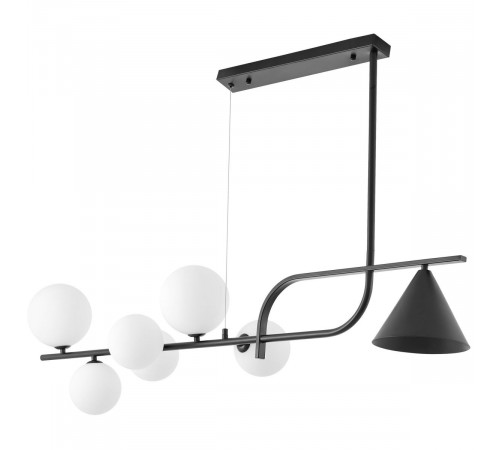 Подвесная люстра Lumina Deco LDP 7036-7 BK+WT Подвесная люстра Lumina Deco LDP 7036-7 BK+WT