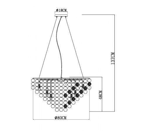 Подвесная люстра Arte Lamp Pipirima A4100LM-12CC