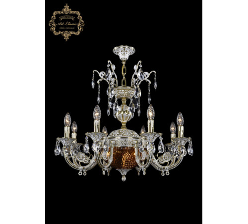 Подвесная люстра Art Classic 31.22.8.KR175SP.250IT.GW.Sp.Amber.1C