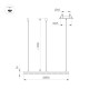 Подвесная люстра Arlight SP-DIAMOND-R850-40W Day4000 (WH, 45 deg, 230V, TRIAC) 054496