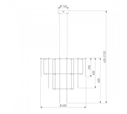 Подвесная люстра Bogate's Queen 91102 LED a072015