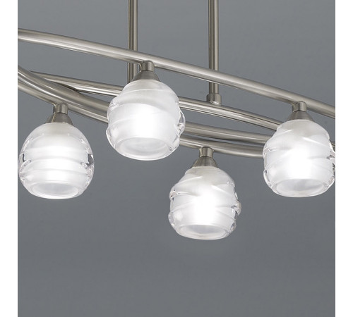 Подвесная люстра Mantra Loop Satin Nickel 1810