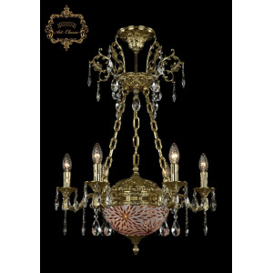 Подвесная люстра Art Classic 31.51.6.CK125SP.250SP.G.Sp.Amber.White.1A