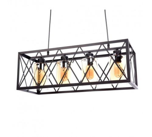 Подвесная люстра Lumina Deco Nortis LDP 11535-4 BK Подвесная люстра Lumina Deco Nortis LDP 11535-4 BK