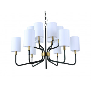 Подвесная люстра Newport 35212/С black+brass М0071697