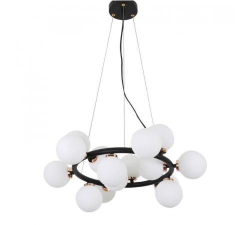 Подвесная люстра Lumina Deco Marsiada LDP 6033-15 BK+GD Подвесная люстра Lumina Deco Marsiada LDP 6033-15 BK+GD