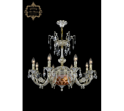 Подвесная люстра Art Classic 31.12.8.KR175SP.250IT.GW.Sp.Amber.White.1E