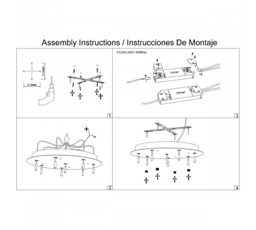 Подвесная люстра Mantra Arrecife 9369+9220 (8L)