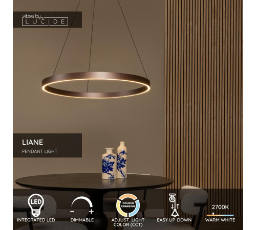 Подвесной светильник Lucide Liane 46404/80/97