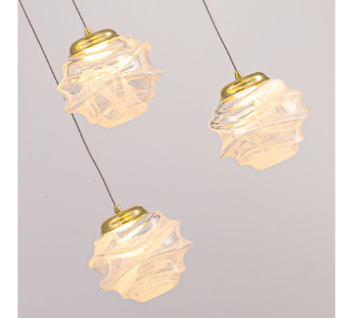 Подвесной светильник Delight Collection MD25030003-5A gold/clear Подвесной светильник Delight Collection MD25030003-5A gold/clear