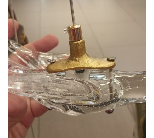 Подвесной светильник Delight Collection 12966-1P clear/gold