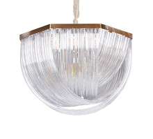 Подвесной светильник Delight Collection Murano Glass A001-800 L12 brass/clear