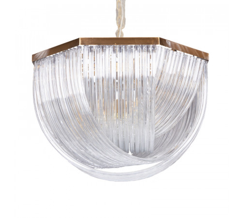 Подвесной светильник Delight Collection Murano Glass A001-800 L12 brass/clear