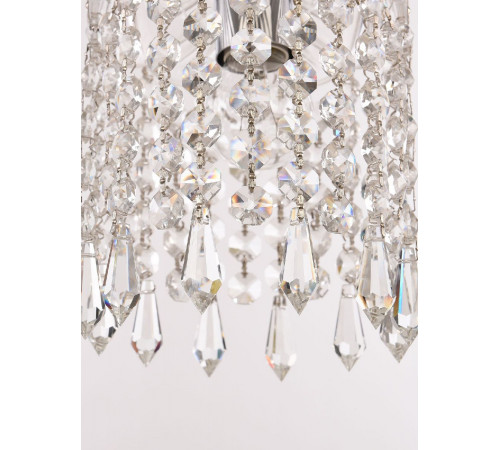 Подвесной светильник Bohemia Ivele Crystal 14781P/13 Ni Drops Подвесной светильник Bohemia Ivele Crystal 14781P/13 Ni Drops