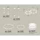 Комплект подвесного светильника Ambrella Light Techno Ring XR92211005 (A9221, A9226, C9236, C9231, N8477)