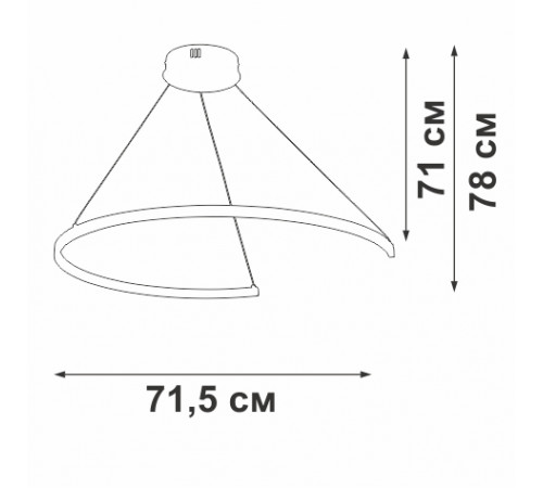 Подвесной светильник Vitaluce V2706-0/1S Подвесной светильник Vitaluce V2706-0/1S