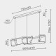 Подвесной светильник Modestyle MS.8040.900 BK