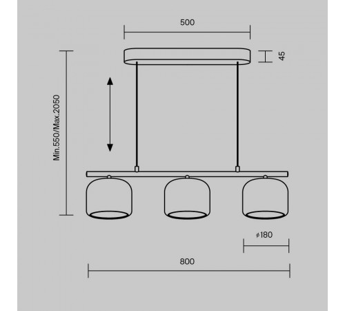 Подвесной светильник Maytoni Spirito MOD286PL-L12B3K Подвесной светильник Maytoni Spirito MOD286PL-L12B3K