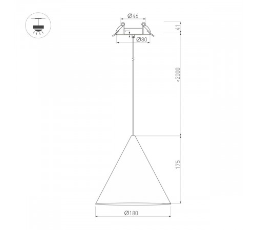 Подвесной светильник Arlight SP-MAKOTO-R180-10W Warm3000 (BK, 36 deg, 230V, TRIAC) 057204 Подвесной светильник Arlight SP-MAKOTO-R180-10W Warm3000 (BK, 36 deg, 230V, TRIAC) 057204