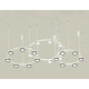 Комплект подвесного светильника Ambrella Light Techno Ring XR92082100 (A9208x3, C9241, C9236, C9231, N8118, N8113)