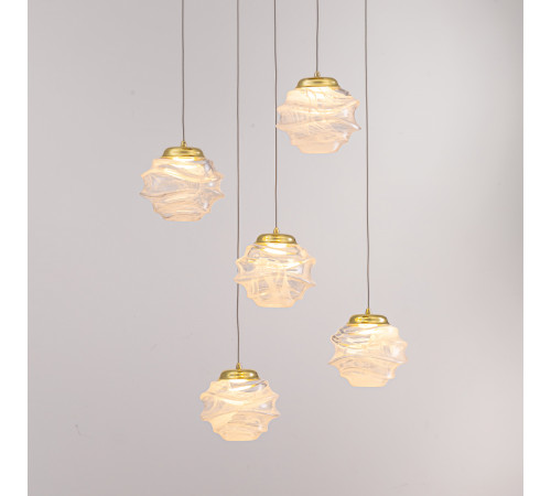 Подвесной светильник Delight Collection MD25030003-5A gold/clear Подвесной светильник Delight Collection MD25030003-5A gold/clear