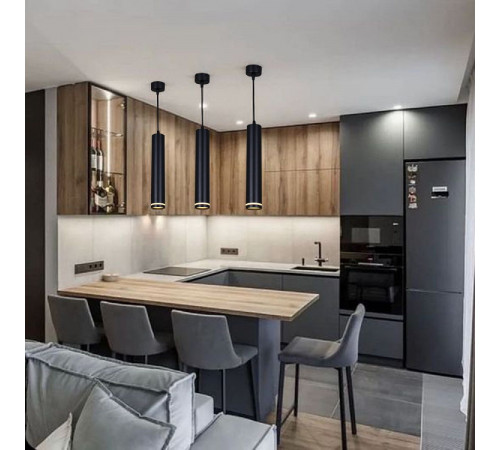 Подвесной светильник Reluce 16001-0.9-001LD 200mm GU10 BK